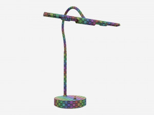 Piano metal table lamp 3D Model