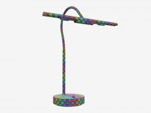 Piano metal table lamp 3D Model