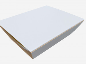 Plastic Food Tray with Wrap 3Dモデル