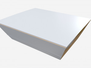 Plastic Food Tray with Wrap 3Dモデル