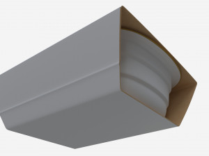 Plastic Food Tray with Wrap 3Dモデル