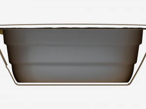 Plastic Food Tray with Wrap 3D Model