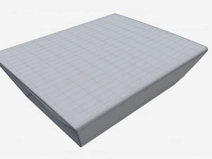 Plastic Food Tray with Wrap 3D Model