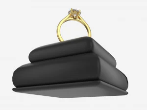 Suporte para display de couro anelar 02 Modelo 3D