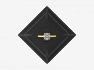 Suporte para display de couro anelar 02 Modelo 3D