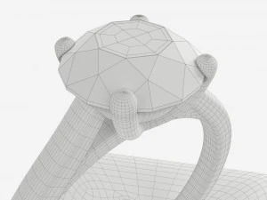 Suporte para display de couro anelar 02 Modelo 3D