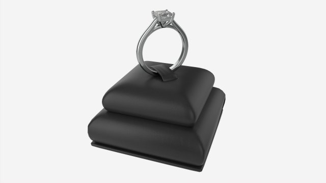 Ring Leather Display Holder Stand 03 Modelo 3D .c4d .max .obj .3ds .fbx .stl .blend 