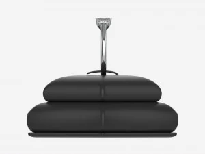 Ring Leather Display Holder Stand 03 3D Model