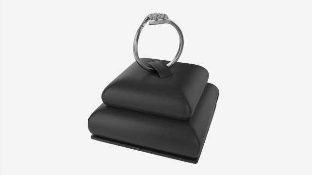 Ring Leather Display Holder Stand 04 3D Модель .c4d .max .obj .3ds .fbx .stl .blend 