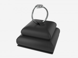 Ring Leather Display Holder Stand 04 3D 模型