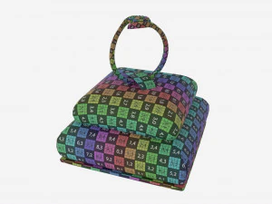 Ring Leather Display Holder Stand 04 3D Model