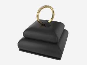 Ring Leather Display Holder Stand 07 Modèle 3D