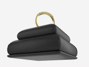 Ring Leather Display Holder Stand 07 3D 模型