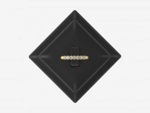 Ring Leather Display Holder Stand 07 3D Model