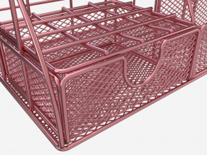 Rose Metal Desk Organizer 3D 模型