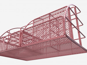 Rose Metal Desk Organizer 3D 模型