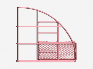 Rose Metal Desk Organizer 3D 模型