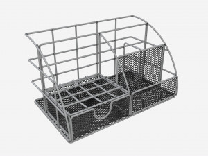 Rose Metal Desk Organizer 3D 模型