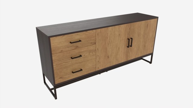 Side board Amsterdam 03 Model 3D .c4d .max .obj .3ds .fbx .stl .blend 