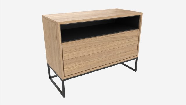 Sideboard short with drawers 3D मॉडल .c4d .max .obj .3ds .fbx .stl .blend 