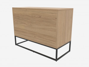 Sideboard short with drawers 3D मॉडल