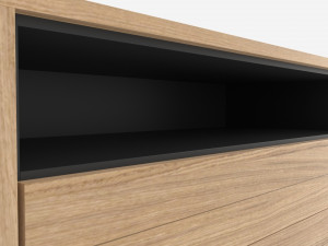 Sideboard short with drawers 3D मॉडल