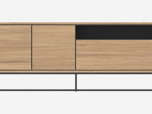 Sideboard with doors and drawers 3D Model