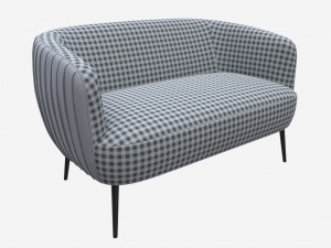 Sofa Accent 2-seater 3D Model