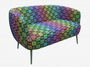 Divano Accent 2 posti Modello 3D