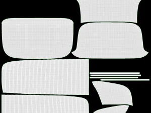 Divano Accent 2 posti Modello 3D