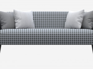 Sofa Accent 3-seater 3D Model