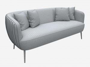 Sofa Accent 3-seater 3D Model