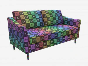 Sofa Caty 3-seater 3D Model