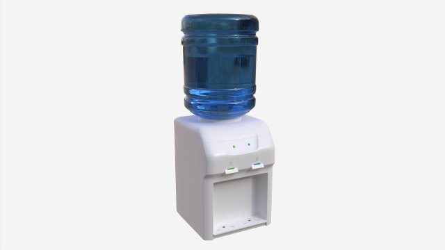 Top Load Small Table Water Dispenser 01 3D 모델 .c4d .max .obj .3ds .fbx .stl .blend 