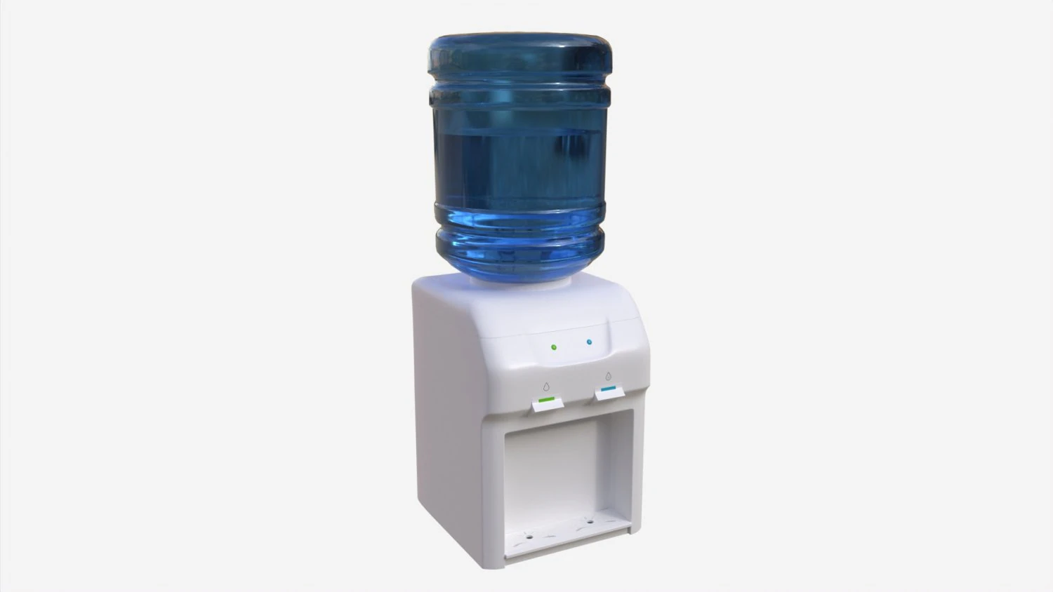 Top Load Small Table Water Dispenser 01 3D Model .c4d .max .obj .3ds .fbx .stl .blend