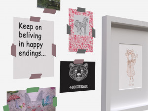 Wall decors pictures plate 3D Model