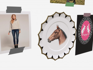 Wall decors pictures plate 3D Model