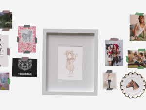 Wall decors pictures plate 3D Model