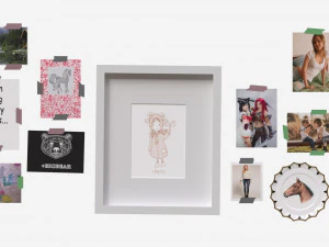 Wall decors pictures plate 3D Model