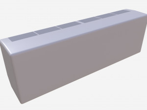Wall mounted conditioner 3D-Modell