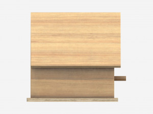 Wooden Birdhouse 3D Model