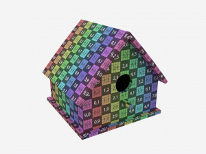 Wooden Birdhouse 3D Model