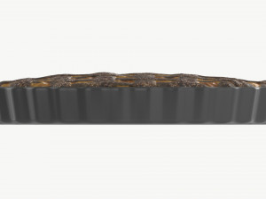 Apple Pie burned with Plate 3D 模型