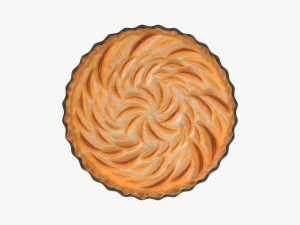 애플파이 프렌치 플레이트 02 3D 모델