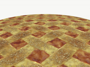 Apple Pie with Plate 01 Modèle 3D