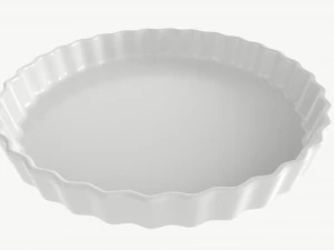 Apple Pie with Plate 01 3D Model