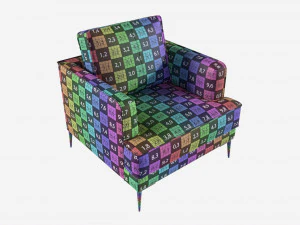 Armchair LEO 3D Model