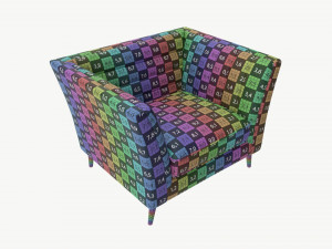 Armchair Piano Modello 3D