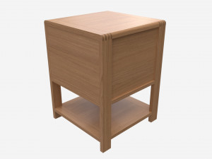 Bedside Cabinet 2 Drawer Ercol Bosco 3D Model