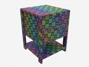 Bedside Cabinet 2 Drawer Ercol Bosco 3D Model
